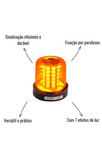 Led Sinalizador Giroled Ambar 12v/24V Iluctron