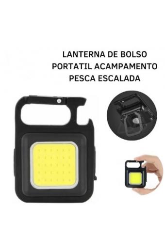 Led Lanterna Chaveiro Recarregavel / Abridor de Garrafas  