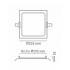 Luminaria Led Quadrada Embutir 18W 3000K Opus