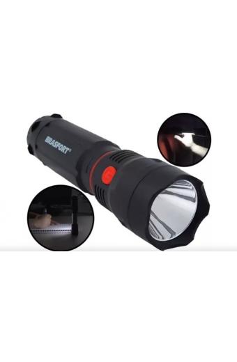 Lanterna led Cops policia Com Luz Auxiliar 4 Pilhas Palito Brasfort