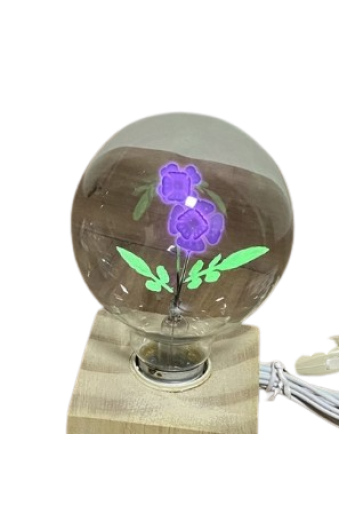 Lampada Neon Flor Rosa 3W 110V 