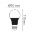 Lampada Led Bulbo 9w BLB Luz Negra Opus