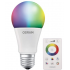 Lampada Led Bulbo RGB 7W ( Osram " KIT C/ 3 Lampadas ) C/ 1 Controle Remoto Multitensão