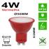 Lampada Led GU10 4W Color Vermelha Ourolux Multitensão 