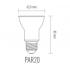 Lampada Led Par20 6W Color Azul Mutitensão Ourolux 