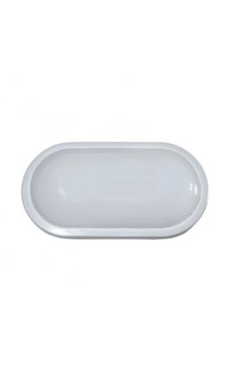 Luminária Led Sobrepor Opus Oval 3000K 15W Tartaruga Externa Multitensão    