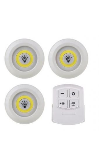 Luminária Led ( KIT 3 ) Dot It c/ Controle Remoto 