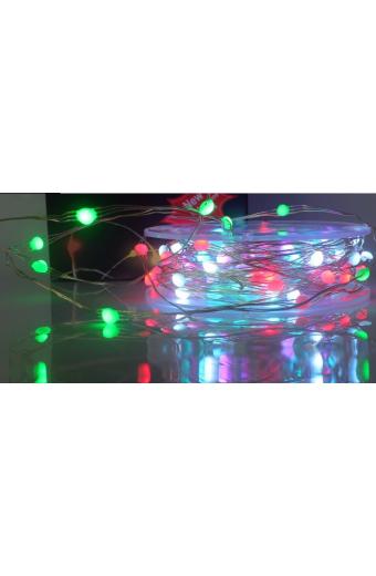 Fio De Fada Led  Bluetooth 5V USB RGB C/ Controle Remoto 10M 