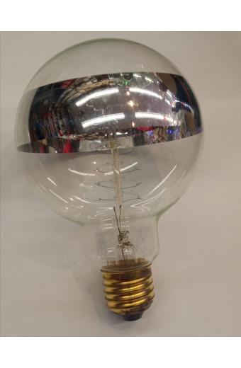 Lampada Vintage GMH G95 110V 40W Anel Espelhado Filamento Espiral  