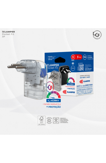 DPS Pocket Fit Transparente 3 Pinos 20A Clamper