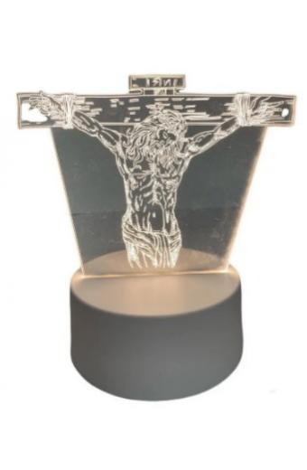 Luminaria Led 3D Abajur USB ( Jesus Cristo ) 3 Tons 3K/4K/65K