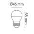 Lampada Led Bolinha 3w Azul 110V Opus