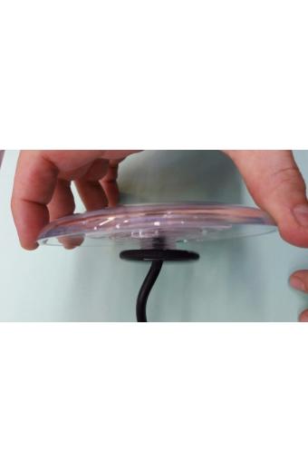 Refletor Led Piscina 18W 12V Corpo Transparente 3000K Iluctron